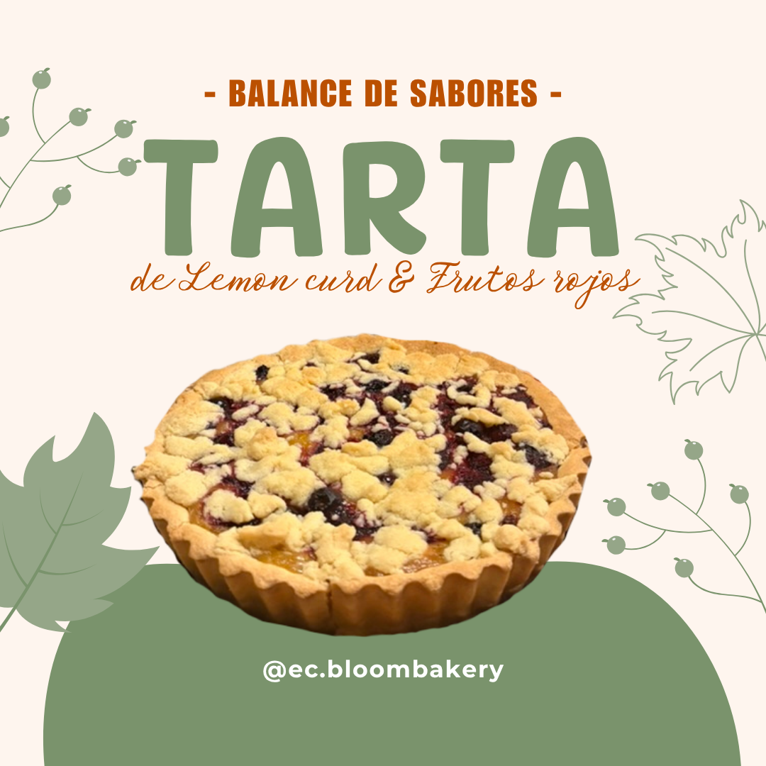 Tarta de Lemon Curd con frutos rojos